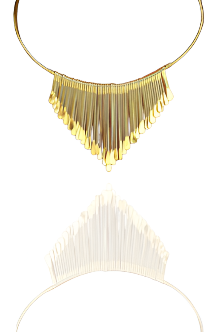 Fringe Coin Statement Necklace