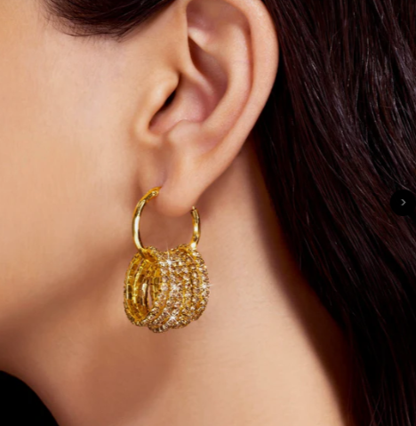 Glamour Spiral Hoop Earrings