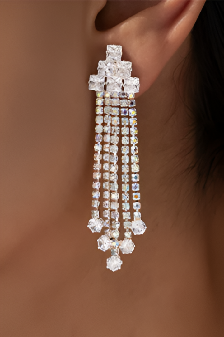 Luxe Cascade Sparkle Earrings