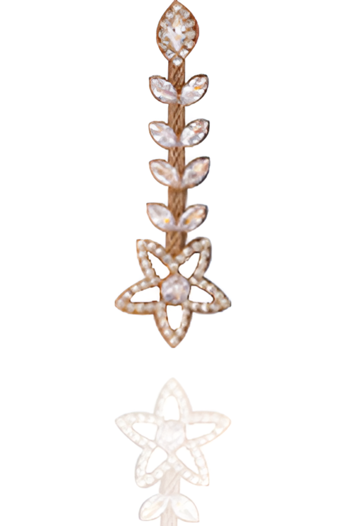 Elegance Vine Crystal Drop Earrings