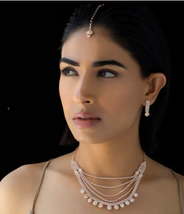 American Diamond Necklace (Bridal Style)