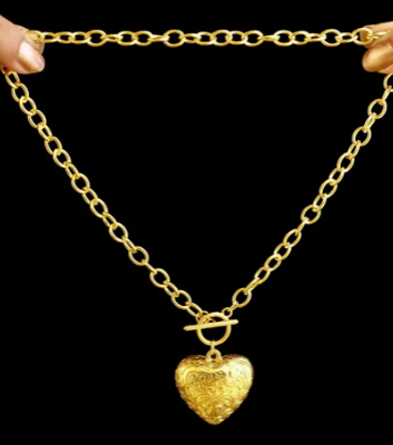 Gold Chain with Heart Locket