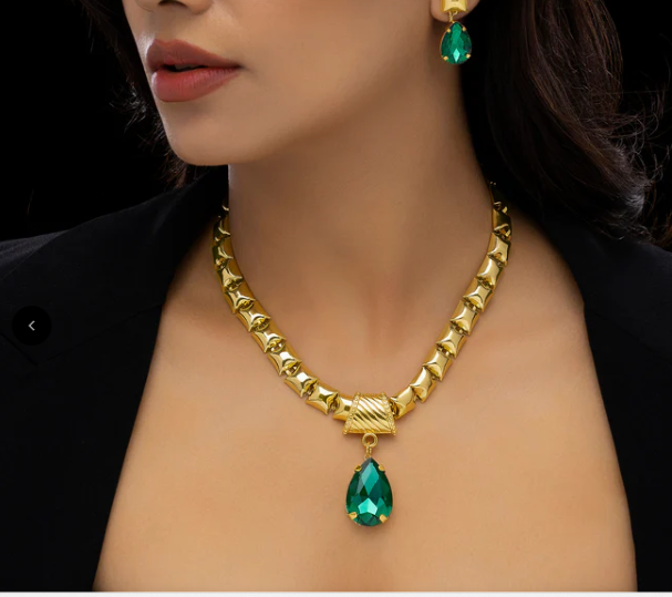 Green Stone Necklace
