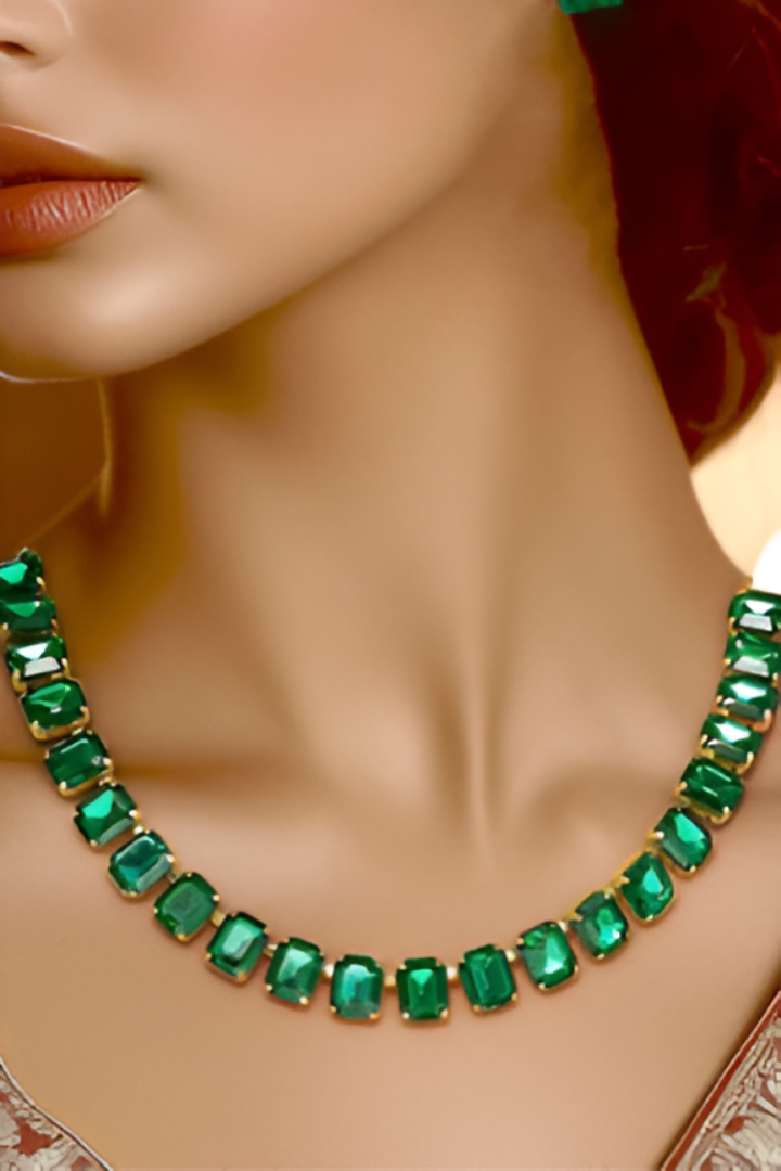 Green Kundan Necklace