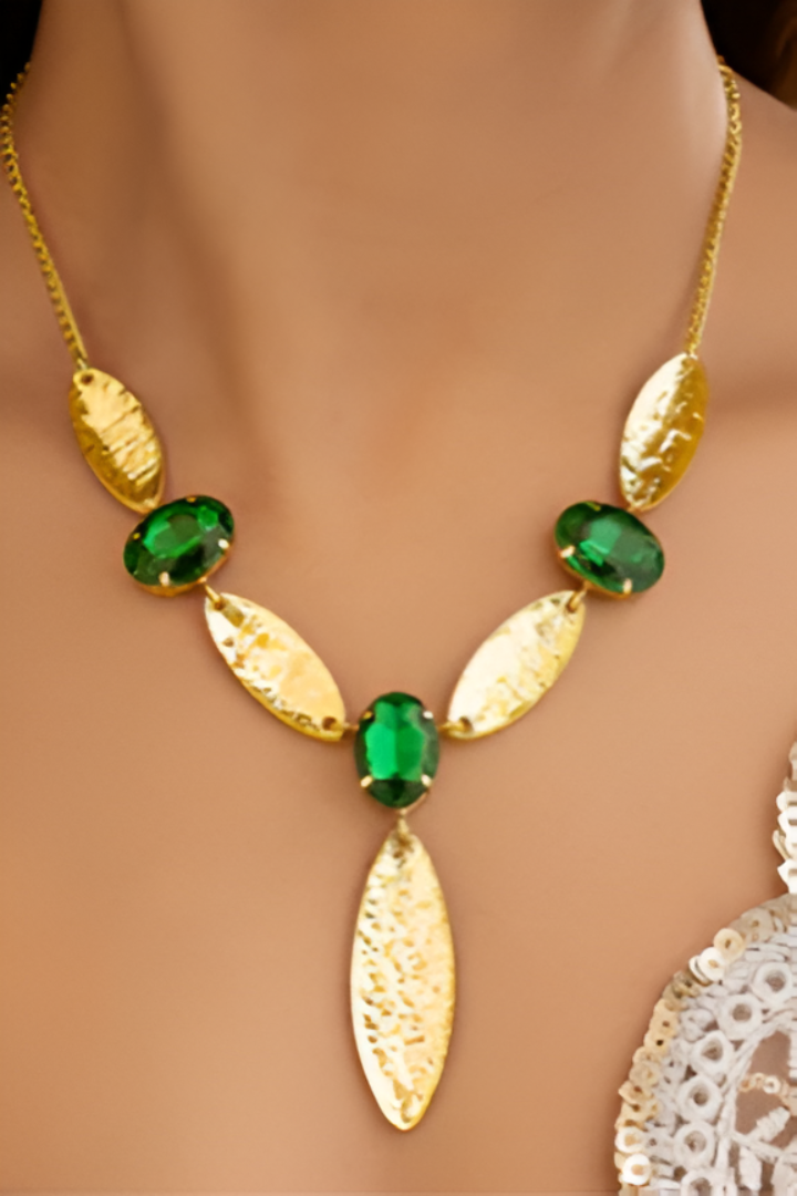 Kundan Leaf Necklace